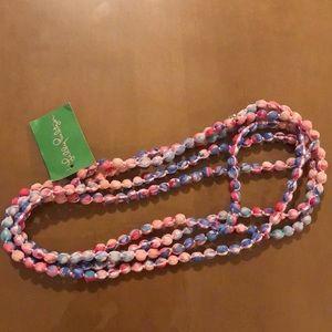 Lilly Pulitzer beaded print necklace